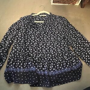 Loft long sleeve top. Size small